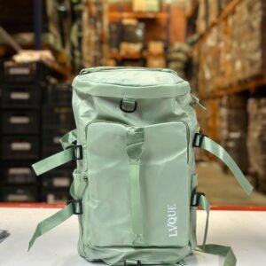 Mochila técnica con sistema de correas de compresión, múltiples